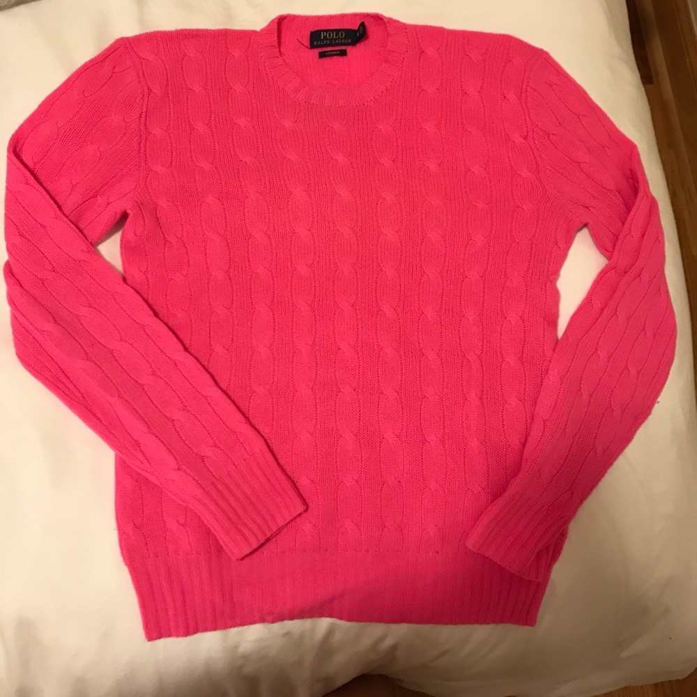Polo Ralph Lauren cashmere cable knit sweater